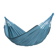 La Siesta Flora Duble Blue Zebra biopamut függőágy