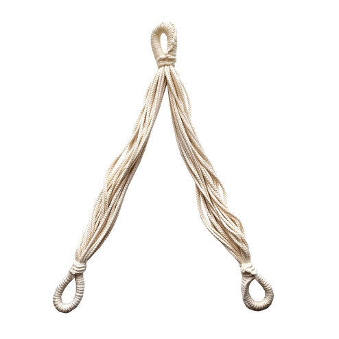 Függőszék összekötő elem, natúr pamut (110cm rúdhosszig)