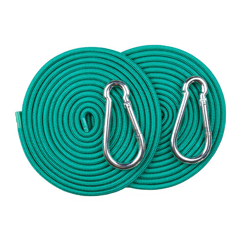 Függőágy rögzítő szett zöld kötéllel