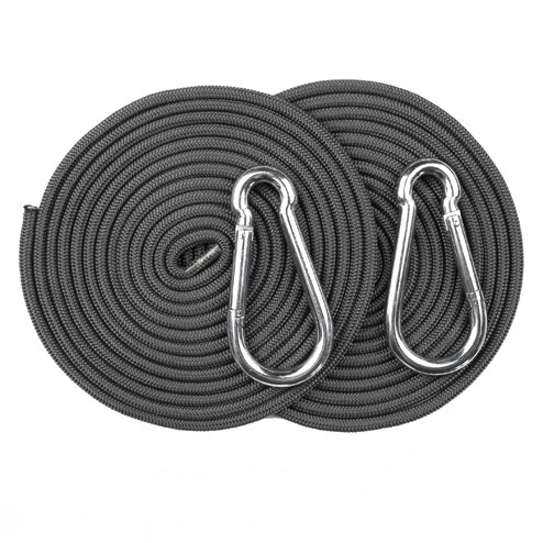 Függőágy rögzítő szett szürke kötéllel